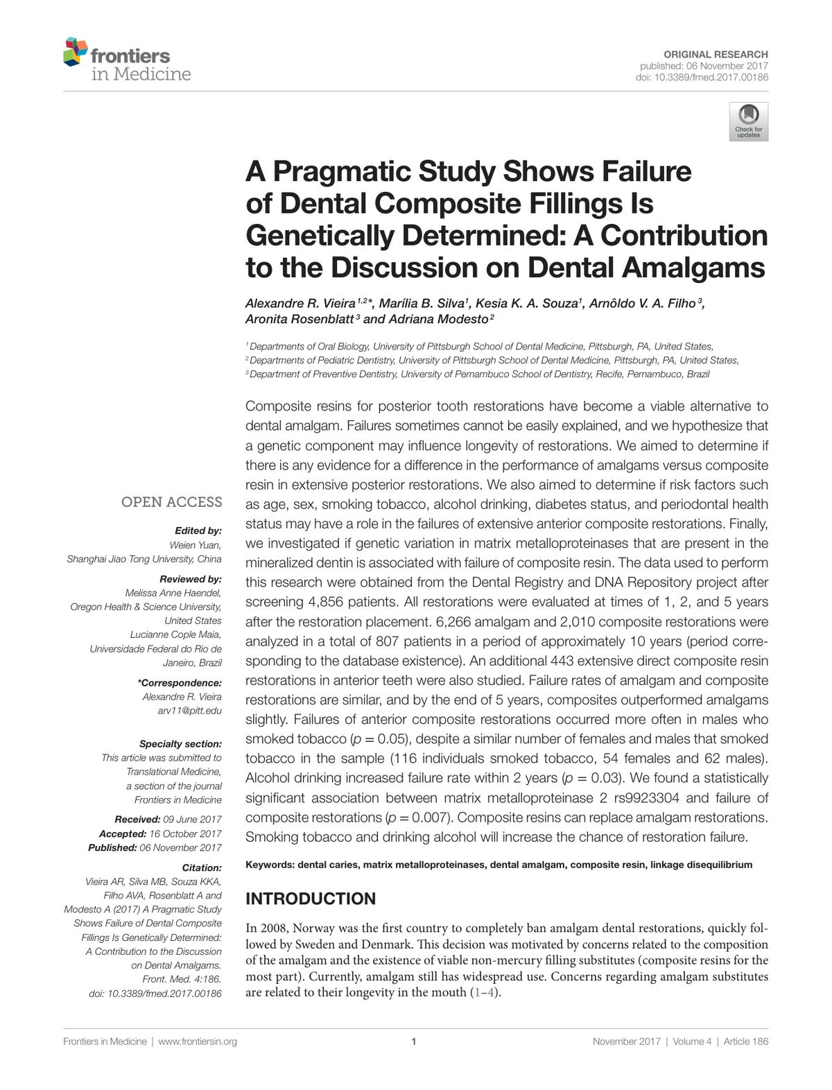 FiCTION dental trial protocol 논문 표제면